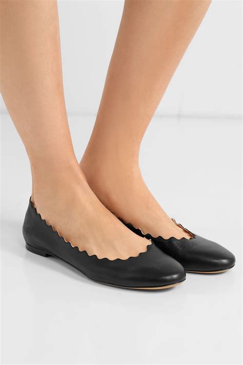 chloe black patent leather ballet flats|chloe ballet flats.